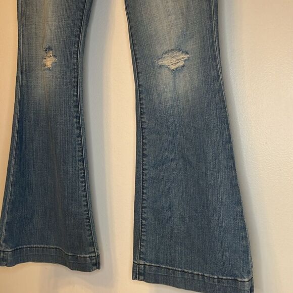 Express Women's Jeans Stella Fit & Flare Light Wash Size 4 Long - Picture 4 of 8